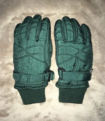 Thinsulate Ski Gloves Size S/M. Green 40 Gram Insulation • $3.45