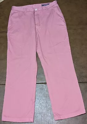 Vineyard Vines Men's Club Pants Pink Cotton Twill 35 X30   • $19.25