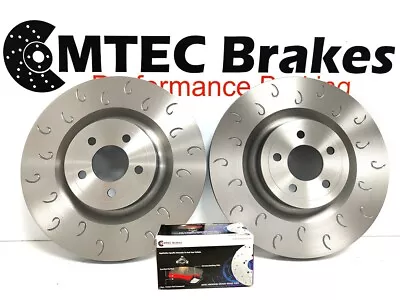 Mitsubishi Lancer Evo X 10 Front MTEC Brake Discs Sport C-Hook & MTEC Pads 350mm • £225.99