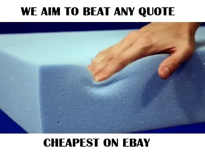 £4.99 • Buy Upholstery Foam Cushion Seat Medium High Soft Density Foam Cut To Size