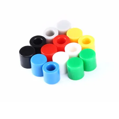 A56 Tactile Cap For Momentary Push Button Switch Round Flat Keycap 7 Colors • $99.48