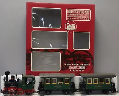 LGB 20301 MF G Gauge Green Steam Passenger Train Set EX/Box • $355.51