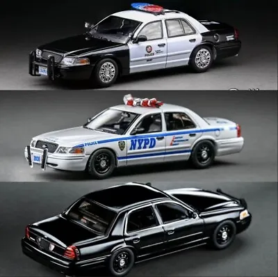 Pre-sale Rollin 1:64 Ford CV NYPD/LAPD Police Car Victoria Crown Diecast Models • £37.80