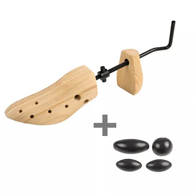 Wooden Shoe Boots Stretcher 2-Way Adjustable Shoe Expander Tree For Men Women US • $10.98