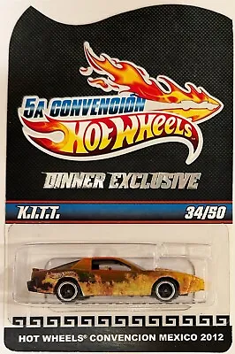 KITT Knight Rider Hot Wheels 2012 Mexico Convention DINNER Exclusive 34/50 RARE! • $444.44