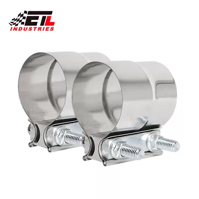 2x3  Lap Joint Exhaust Band Clamp Stainless Steel For Exhaust Pipe Muffler • $16.11