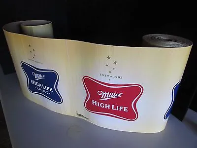 NEW 50' Miller Lite High Life Decorative Banner Roll Beer Light Party Bar Sign • $16.99