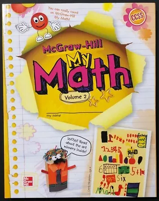 Kindergarten - MY MATH - Student Edition Workbook (Vol. 2) (2013 McGraw-Hill) • $15.99