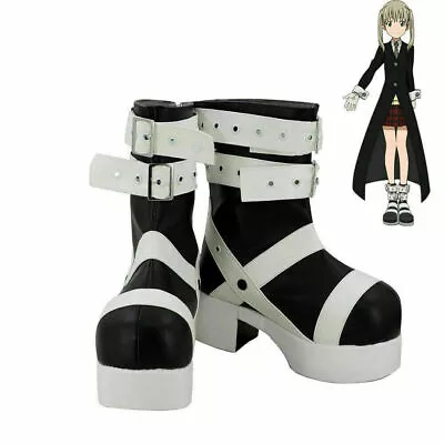 Soul Eater Maka Albarn Black Cosplay Shoes Women Boots  • $43.92