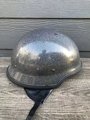 German Style Beanie Motorcycle Half Helmet DOT Street Road Legal Padded Leather • $20.50