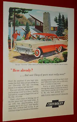 $7.99 • Buy ★★1956 Chevy Two Ten Original Vintage Advertisement Print Ad-56