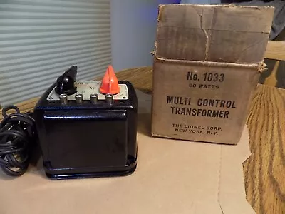 Vintage Lionel Multi Control Transformer Type 1033 Made In U.S.A. W/Box • $30