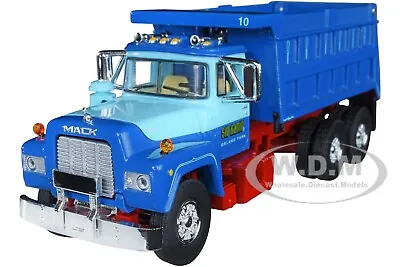 Mack R Tandem Axle Dump Truck Sid Kamp Blue 1/64 Diecast Dcp/first Gear 60-1161 • $59.95