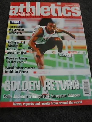 £0.99 • Buy Athletics Weekly Issue March 6th 2002,Colin Jackson,Modahls.