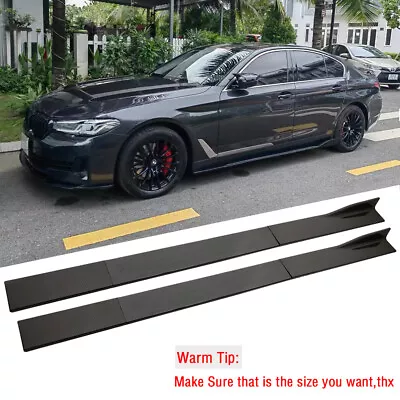 86.6  Carbon Side Skirts Rocker Panel Lip For F30 F80 M3 F82 M4 F32 F33 F10 F11 • $114.11