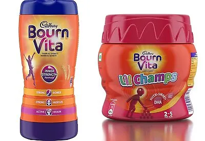 Bournvita Chocolate Drink Jar And Cadbury Lil Champs Jar Combo 500 G • £40.27