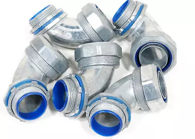 5pc Liquid Tite Conduit Elbow 1-1/4  Zinc Metallic Insulated Liquidtite Flexible • $39.99