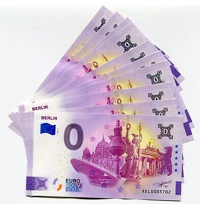 BERLIN 2024 0 Euro Original Souvenir Note Collectors Item 2024-3 X 10 Piece Lot • £66.61