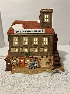 Vintage DEPARTMENT 56 SMYTH WOOLEN MILL 1987 Lighted #6543-9 Ltd Ed 1287/7500 • $71.95