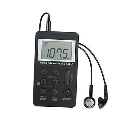 Personal AM/FM Pocket Radio Portable  Mini Digital Tuning Walkman Radio With  • $26.92