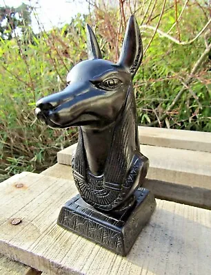 Resin Anubis Statue Hand Made God Egyptian Sphinx Figurine Ornament Fair Trade • £14.99