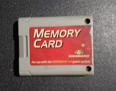 Performance Memory Card Plus (for Nintendo 64 N64 ) Tested FREE SHIP • $9.99