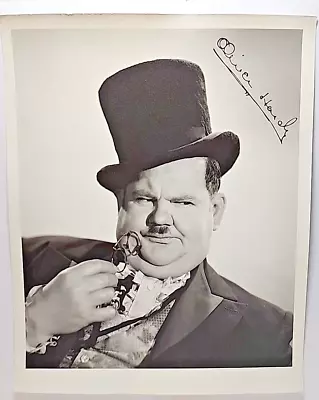 Oliver Hardy Vintage Stamped Signature ? 8 X 10 Photo 1939 Zenobia  RRP 287 • £117.91