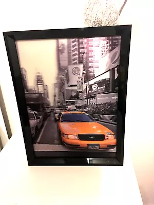 Retro New York Taxi Hologram Picture • £14.99