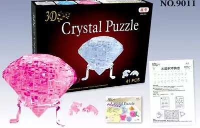 Creative 3D Crystal Diamond Puzzle Decoration 41 Pieces Building Blocks • £18.95