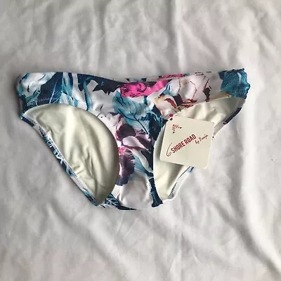 6 Shore Road Pooja XS Classic Flora Swim Bikini Bottom Colonial Floral White • $28