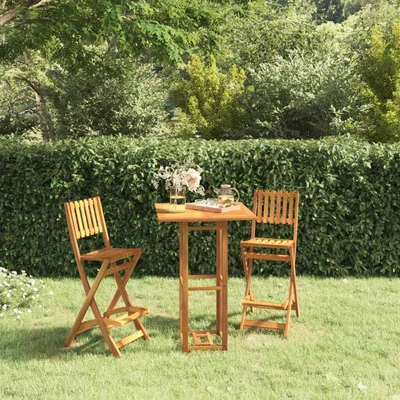 £348.99 • Buy VidaXL 3 Piece Outdoor Bar Set Solid Wood Acacia Quality