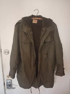Vintage Military German Army Jacket Parka Removeable Liner * Jeans Express 1980s • $124.95