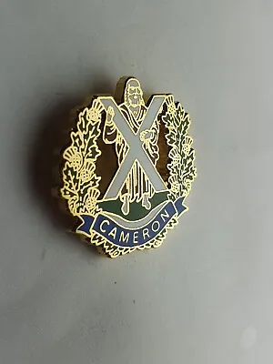 The Cameron Highlanders Lapel Pin Badge Army Regiment Military Collectables  • £5