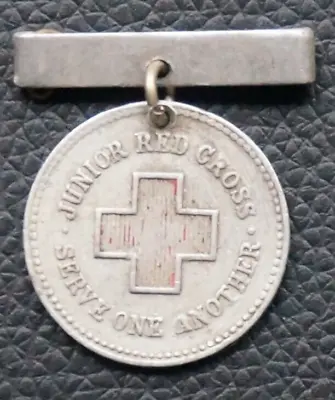 Junior Red Cross Service Medal White Metal 25mm. • £4