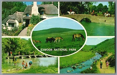 EXMOOR Postcard National Park Doone Valley Packhorse Bridge Selworthy Tarr Steps • £0.99