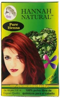 Hannah Natural 100% Pure Henna Powder 100 Gram • $13.82