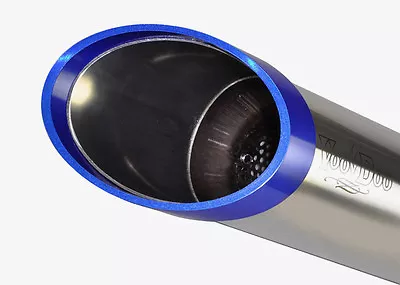 VooDoo Shorty Race Exhaust 2009-2014 YZF-R1 Polished With Blue Accent Ring • $373.99