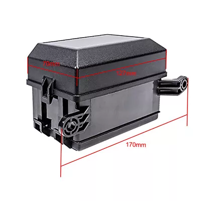 £12.89 • Buy 12V Fuse Relay Box 6 Way Relay+6 Slot Blade Block Fusebox Holder Car Marine
