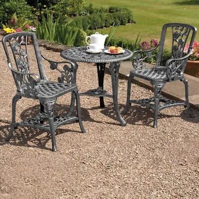£79.99 • Buy 3pc Garden Bistro Set 2 Chairs & Table Furniture PVC Outdoor Patio Dining Green