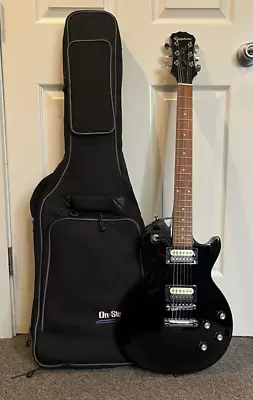 Epiphone Les Paul Black Rh 6 String China Electric Guitar W/ Gig Bag • $225