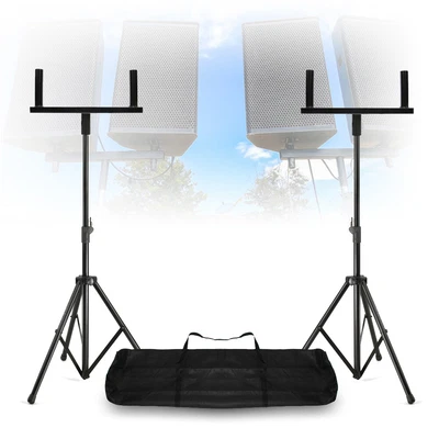 £82 • Buy Adjustable Tripod Speaker Stands With Double Pole Brackets, And Bag, Mobile DJ