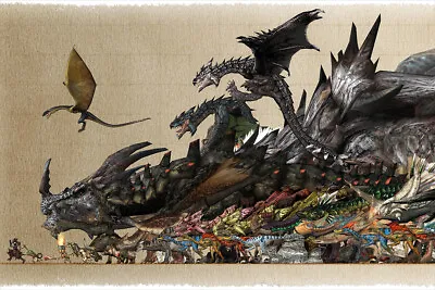 Monster Hunter Moster Fight Video Game Wall Art Home Decor - POSTER 20x30 • $23.99