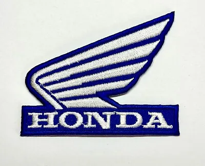 Embroidered Patch - Honda - Motorcycles - Racing - NEW - Iron-on - Blue/White • $5.90