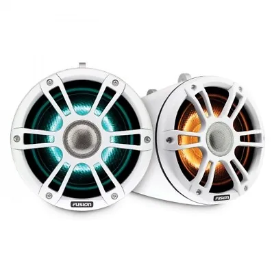 Fusion Signature Series 3 Marine Wake Tower 7.7  Speakers White 010-02439-01 • $249.99