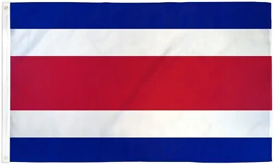 Plain Costa Rica Flag 3x5ft Flag Of Costa Rica Costa Rican Flag 3x5 House Flag • $9