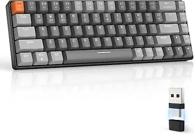 $58.99 • Buy TKL 60% Wireless Mechanical Gaming Keyboard Bluetooth /Type-C Recevier Hot Swapp