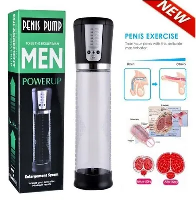 Vacuum Penis Pump For Male ED Enhancement Erectile Enlargement Penis Enlarger AU • $40.41