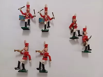 Vintage Lot Of 6 Wilton Toy Soldiers Cake Toppers Figures No. 709 - 3  Tall • $16.95