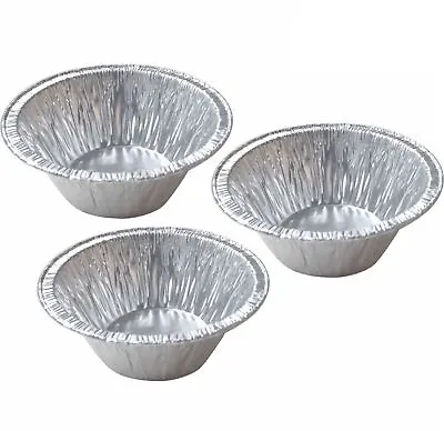 £157.99 • Buy 1000 X Round Small Deep Foil Pie Dishes Case Tart Patty Mince Baking Packaging
