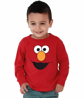 Sesame Street Elmo Face Long Sleeve Toddler T-Shirt • $16.99